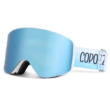 【平行輸入品】COPOZZ F3 Ski Goggles, Frameless OTG Magnet...