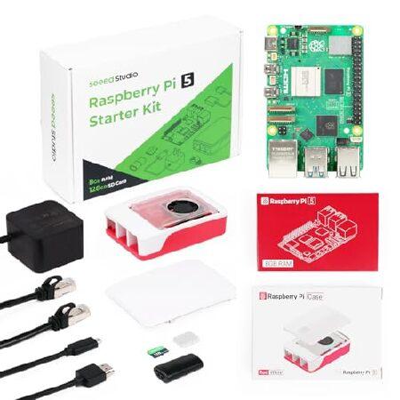 【平行輸入品】Raspberry Pi 5 RAM 8GB用スターターキット - 64GBエディショ...