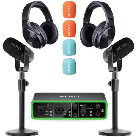 【平行輸入品】Movo ポッドキャスティング機器バンドル - Phantom USBオーディオインタ...