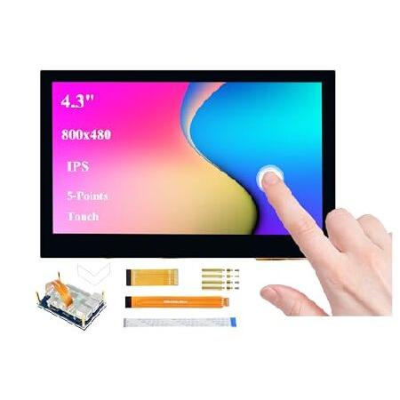 【平行輸入品】UeeKKoo 4.3inch DSI LCD Compatible with Ras...