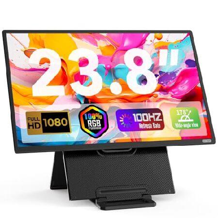 【平行輸入品】23.8" Portable Monitor, 1080p FHD 100HZ IPS...