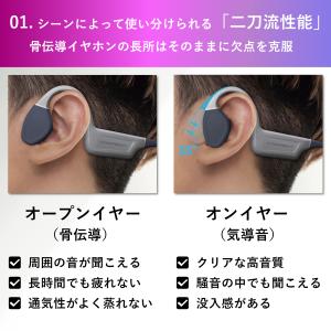骨伝導イヤホン ワイヤレスイヤホン bluet...の詳細画像3