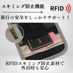 パスポートケース 首下げ スキミング防止 航空...の詳細画像5