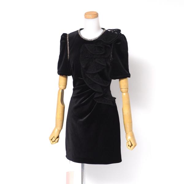■未使用品■Self Portrait セルフポートレート ドレス サイズUK6 Velvet ru...