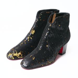 Christian Louboutin クリスチャンルブタン ブーツ サイズ37 スパンコール コンフォートブーツ