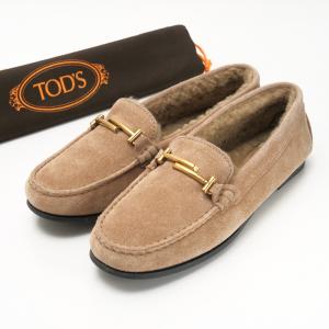 TOD'S トッズ ゴンミーニ ローファー サイズ36 1/2 ドライビングシューズ リアルファー