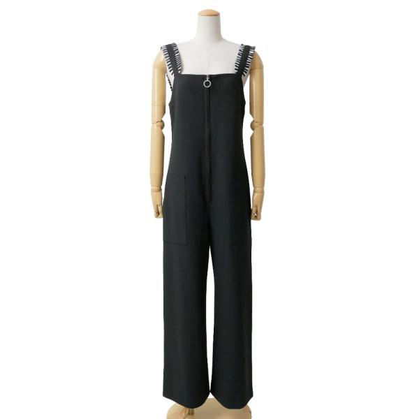 美品 2022SS■BORDERS at BALCONY ボーダーズ アット バルコニー サロペット...
