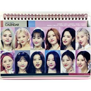 LOONA ルーナ 今月の少女 イダレソニョ グッズ ／ 2023年 - 2024年 2年分 卓上 カレンダー + ステッカー 1枚セット [TradePlace K-POP 韓国製]