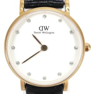 【中古】 ダニエルウェリントン Daniel Wellington Classy ゴールド レディース ホワイト文字盤 腕時計 O26R5 05w13254