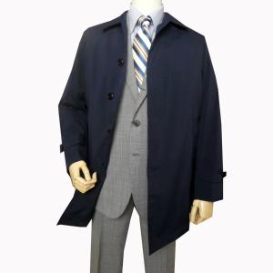 美品 J.PRESS ネイビー ステンカラーコート カシミヤ混 Lサイズ 濃紺 ジェイプレス J.PRESS ステンカラーコート ネイビー L カシミヤ混 J