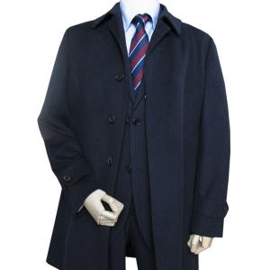 高級感♡ビッグサイズ　XL チェスターコート　カシミヤ混　ロング丈　ネイビー 楽天市場】ロングチェスターコート ウールコート メンズ カシミヤ