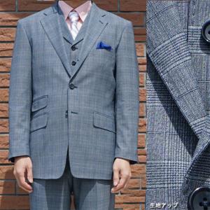 シングルスーツ メンズ 春夏 REDA ミディアムグレーストライプ OXFORD