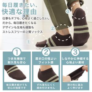 靴下 メンズ くるぶしソックス 5足 セット ...の詳細画像1