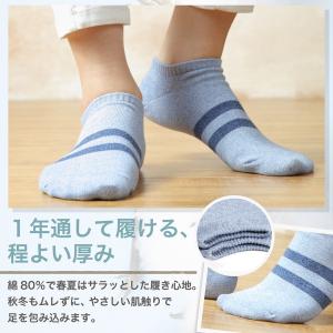 靴下 メンズ くるぶしソックス 5足 セット ...の詳細画像3