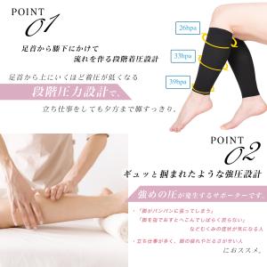 ふくらはぎサポーター 2枚(1足分) 院長監修...の詳細画像4