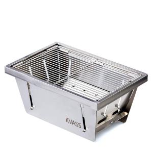 KVASS バーベキューコンロ 折りたたみ 焚き火台 コンパクト