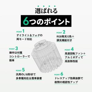HID屋 L1B フォグランプ LEDフォグラ...の詳細画像2