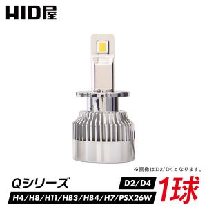 【1球販売】HID屋 LED ヘッドライト フォグランプ Qシリーズ 6500K H4 Hi/Lo H8 H11 H16 HB3 HB4 H7 D2 D4 D1 D3 PSX26W