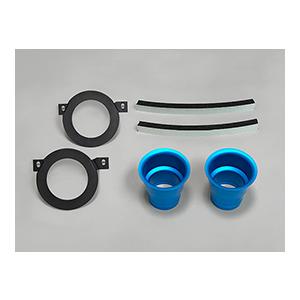 TM-SQUARE TMスクエア アルミファンネル ＆ ステー（ブラック）