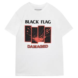 ブラック フラッグ Tシャツ Black Flag BAR 白 正規品 : マンブルズ