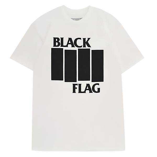 BLACK FLAG ブラックフラッグ Bars &amp; Logo Tシャツ WHITE