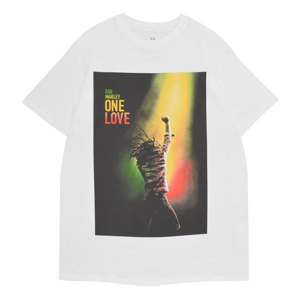 BOB MARLEY ボブマーリー One Love Movie Poster Tシャツ WHITE