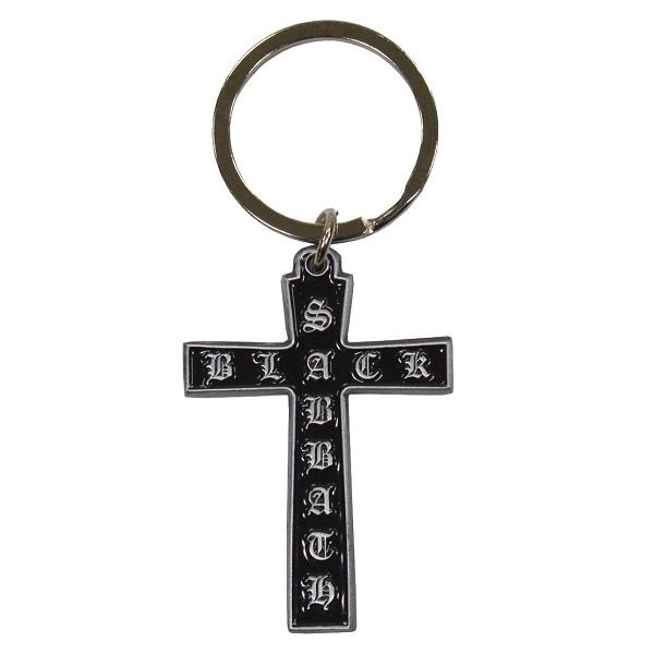 BLACK SABBATH Cross Logo キーホルダー