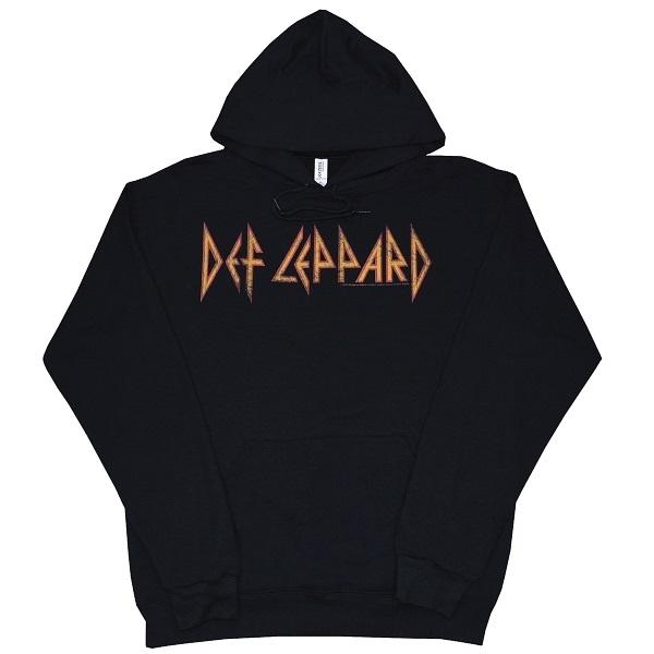 DEF LEPPARD Horizontal Logo プルオーバー パーカー