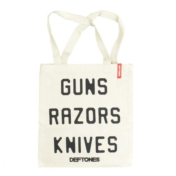 DEFTONES Guns Razors Knives トートバッグ