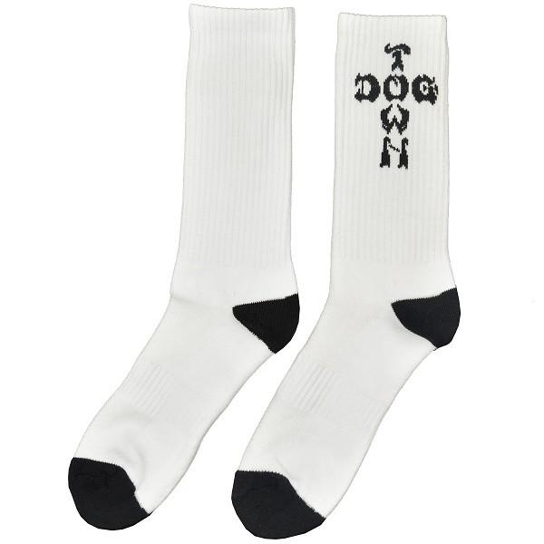 DOGTOWN Crew Socks ソックス WHITE