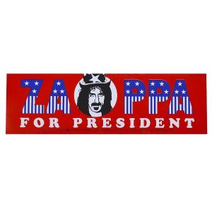 FRANK ZAPPA フランクザッパ For President Bumper ステッカー｜tradmode