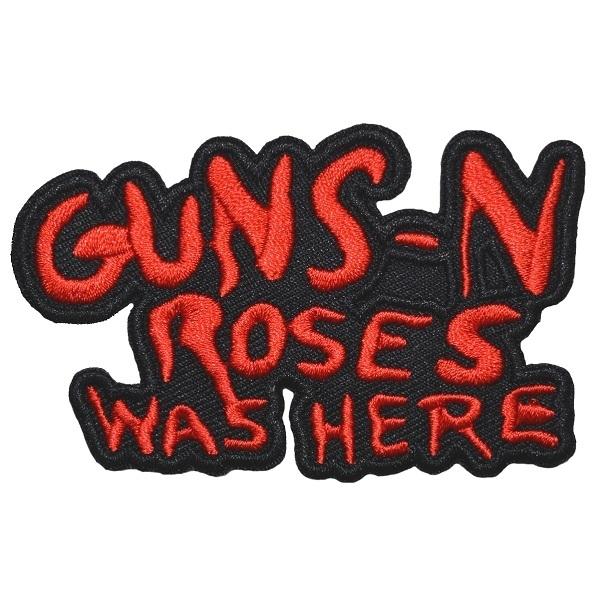 GUNS N&apos; ROSES ガンズアンドローゼズ Cut-Out Was Here Patch ワッ...