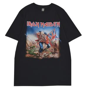 Iron Maiden アイアン・メイデン Trooper ポロシャツ Vintage Iron Maiden XXL T-Shirt Eddie The Trooper Black Graphic
