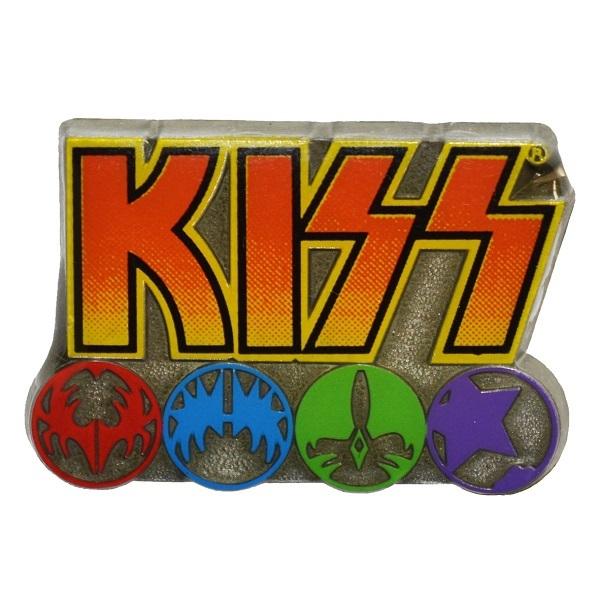 KISS キッス Logo &amp; Icons ピンバッジ