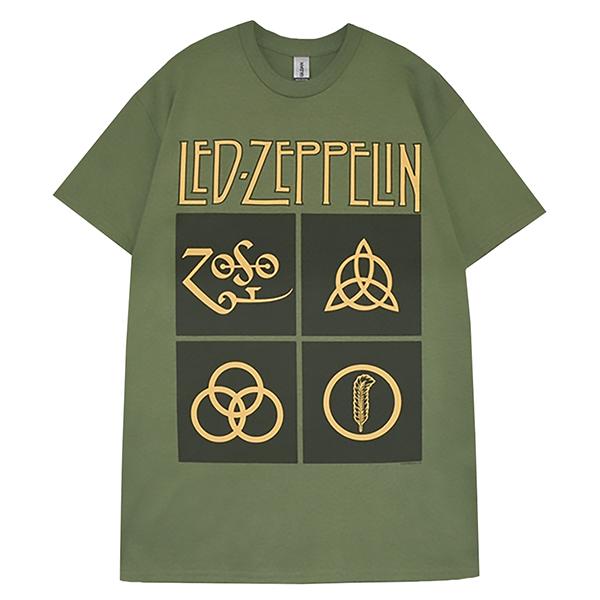 LED ZEPPELIN レッドツェッペリン Black Box Symbols Tシャツ