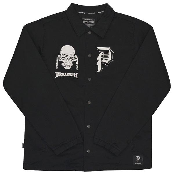 MEGADETH × PRIMITIVE  メガデス × プリミティブ RattleHead コーチ...