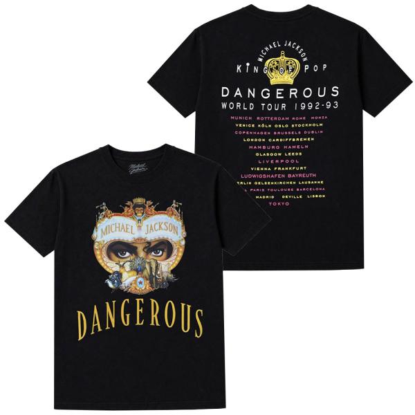 MICHAEL JACKSON マイケルジャクソン Tシャツ Dangerous World Tou...