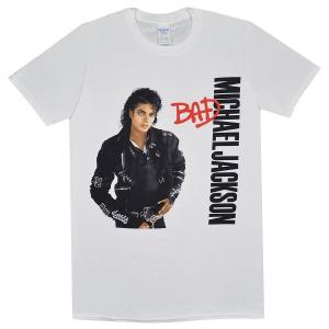 MICHAEL JACKSON】マイケルジャクソン「BAD WHITE」Tシャツ : NO