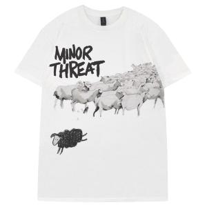 未着用：Minor Threat マイナースレット ヴィンテージ バンドTシャツ バンドTシャツ,マイナー スレット Tシャツ MinorThreat ,公式,SxE