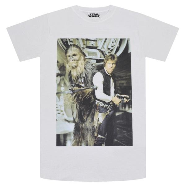STAR WARS スターウォーズ Chewbacca &amp; Han Stare Tシャツ