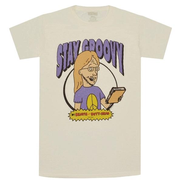 BEAVIS AND BUTT-HEAD ビーバスアンドバットヘッド Stay Groovy Tシャ...