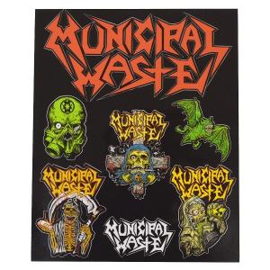 MUNICIPAL WASTE ミュニシパルウェイスト Sticker Sheet ステッカー｜tradmode