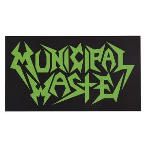 MUNICIPAL WASTE ミュニシパルウェイスト Green Logo ステッカー｜tradmode