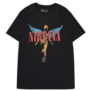 ROCK OFF 【公式新品】NIRVANA - UNPLUGGED PHOTO ニルヴァーナTシャツ