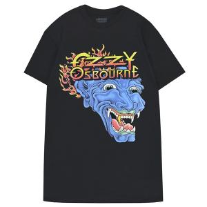 Ozzy Osbourne オジーオズボーン 長袖 Tシャツ 般若 デビル ロンT 白