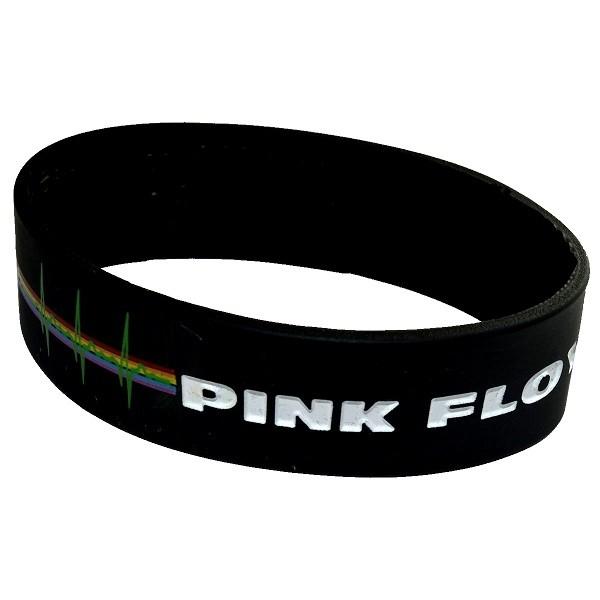 PINK FLOYD ピンクフロイド Logo &amp; Pulse ラバー リストバンド