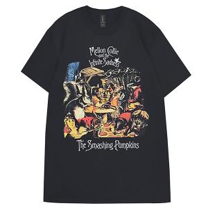 スマッシング・パンプキンズ smashing pumpkins ロンt シャツ 音楽 バンド 長袖 ロングスリーブ Tシャツ ネイビーSMASHING