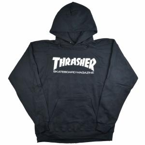 THRASHER Mag Logo プルオーバーパーカー BLACK｜tradmode