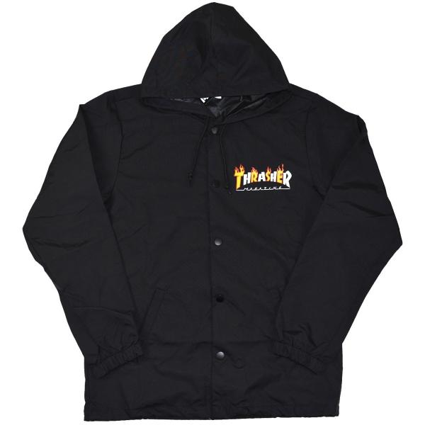 THRASHER Flame フード コーチジャケット USA企画