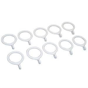 平安伸銅工業 つっぱり棒用カーテンリング ホワイト 内径30mm 1セット10個入り RW-30